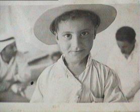 صورة لقرية الفالوجة - فلسطين: : Late Hajj Jaber Hassan Ayyoub with Late Hajj Hijazy Hassan Ayyoub and young Mahmoud Mohd Ayyoub