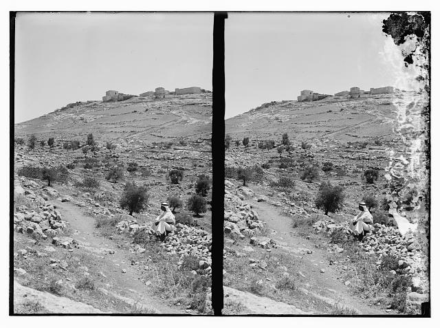 صورة لقرية رمون - فلسطين: : رمون 1898 م من واد الجامع من صور المصور الانكليزي اريك .