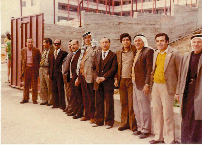 صورة لقرية يعبد - فلسطين: : 1982 افتتاح مدرسة الشهيد عز الدين القسام الثانوية