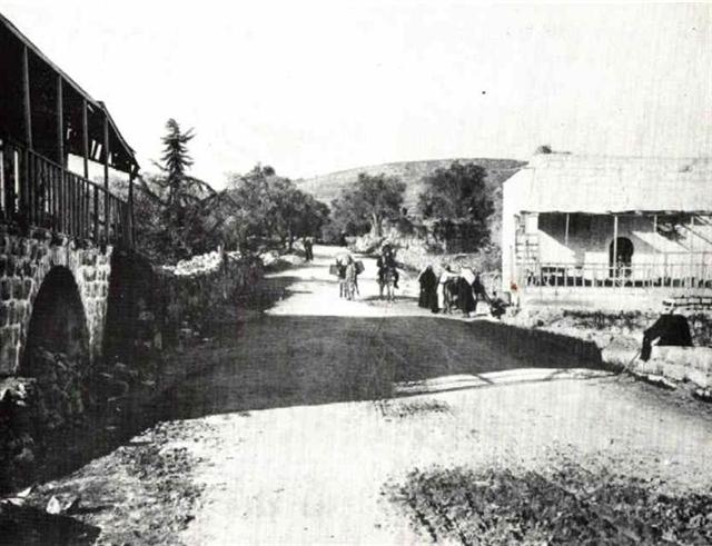 صورة لقرية قالونيا - فلسطين: : صورة في قالونيا عام 1893 منقولة