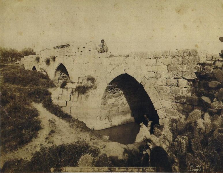 Picture for al-Lydd City - Palestine: : Bridge in lydd picture taken in 1870's
