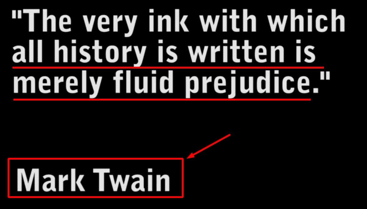 Mark Twain Debunking Himself