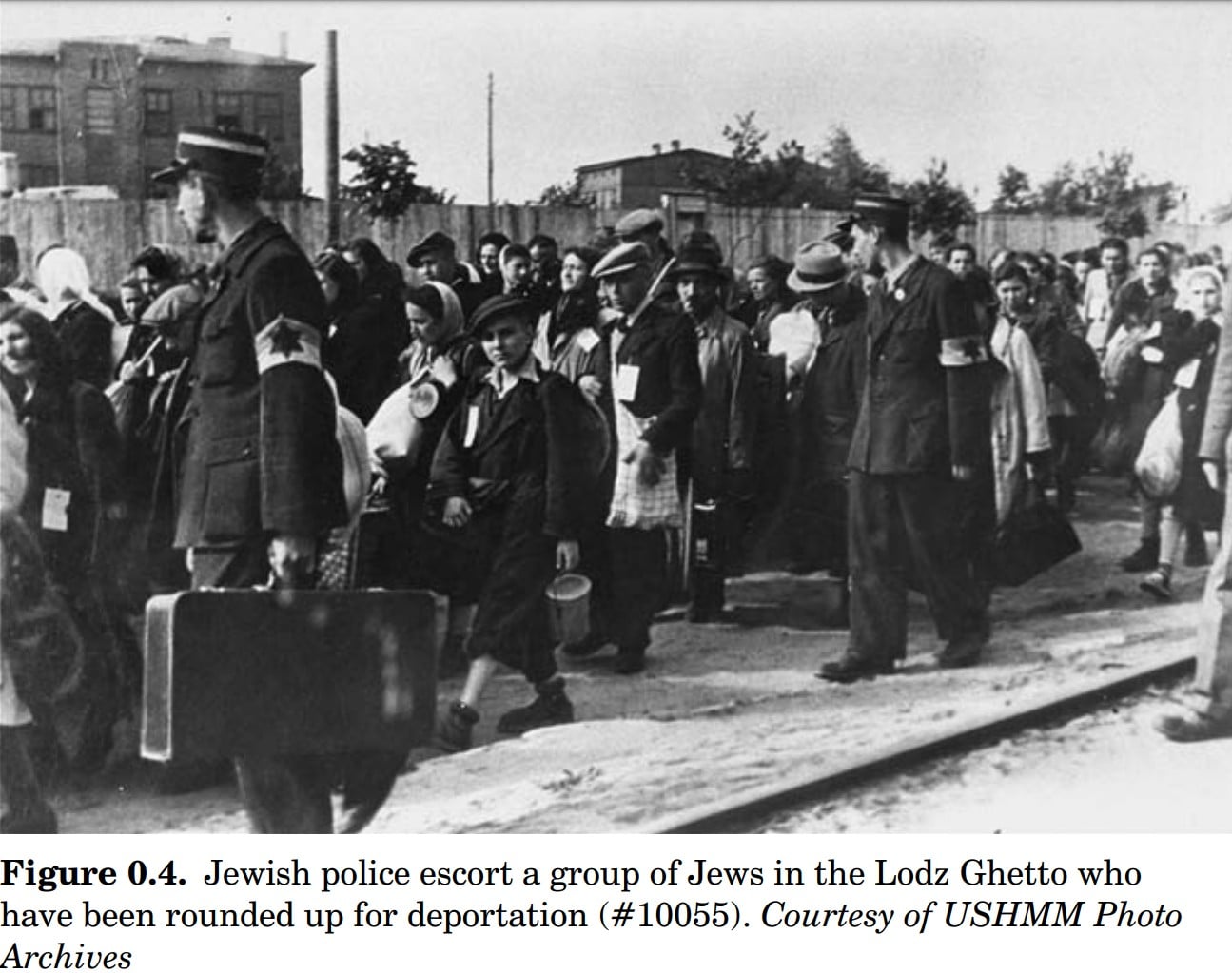 Kapos at Lodz Ghetto Police performing a Wedding